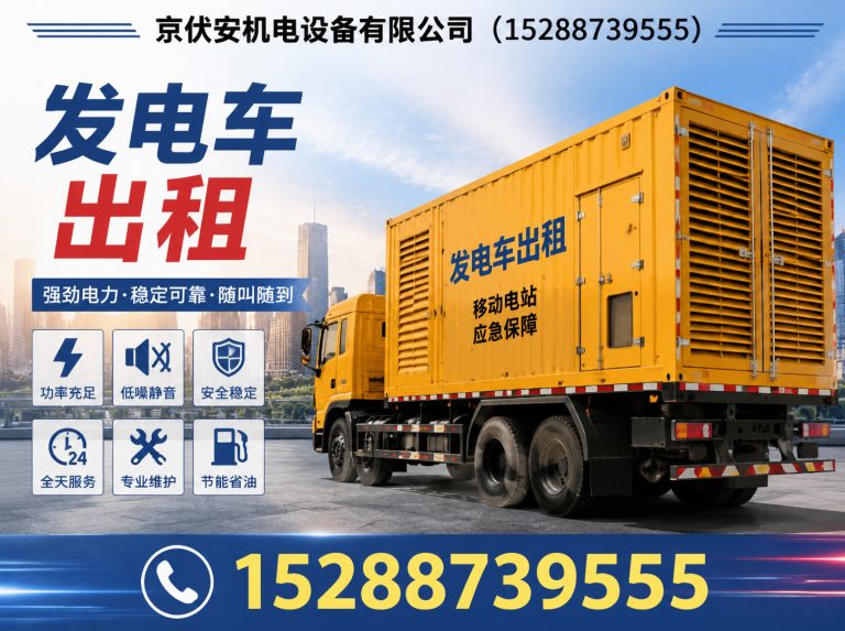 庆阳发电车出租展示图