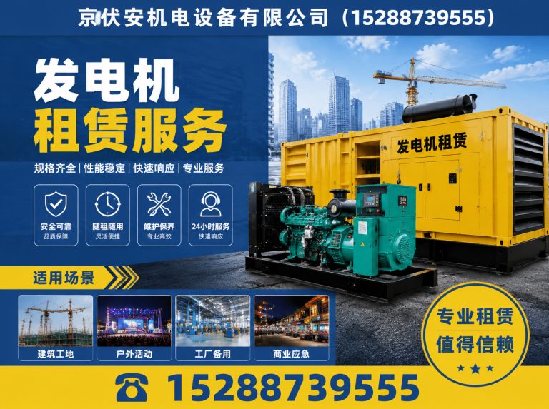 庆阳柴油发电机组出租展示图